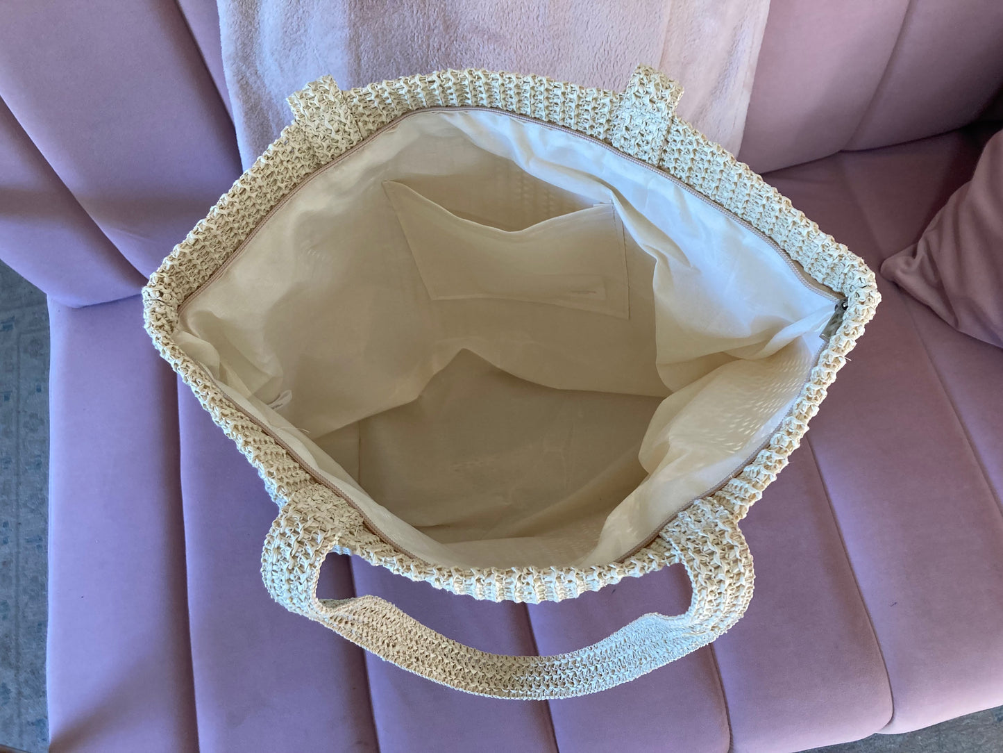 Large straw tote