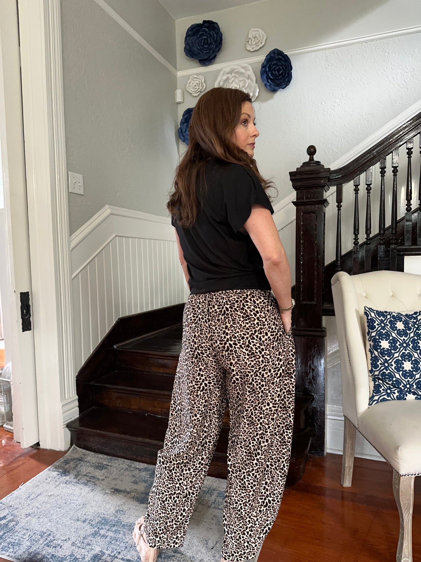 Tan Animal Print Pants