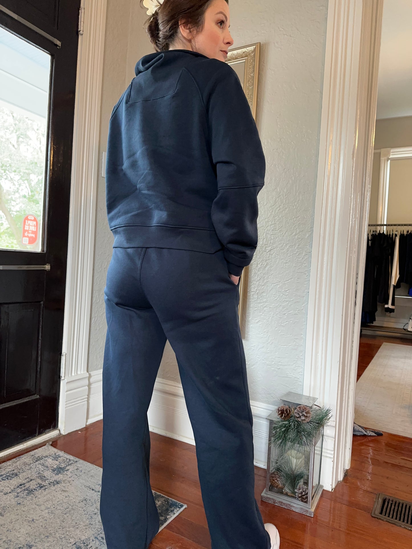 Navy Sweatpants with side pockets