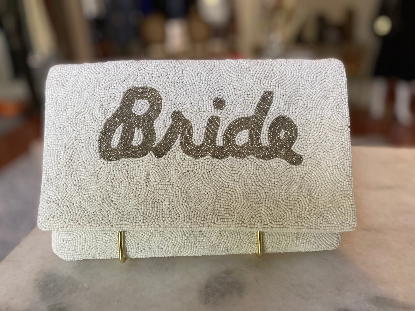BRIDE Beaded clutch
