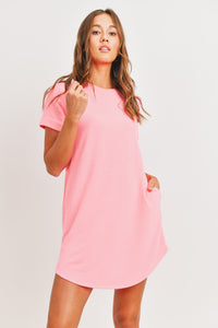 Light Pink T-Shirt Dress