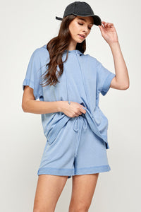 Blue lounge shorts
