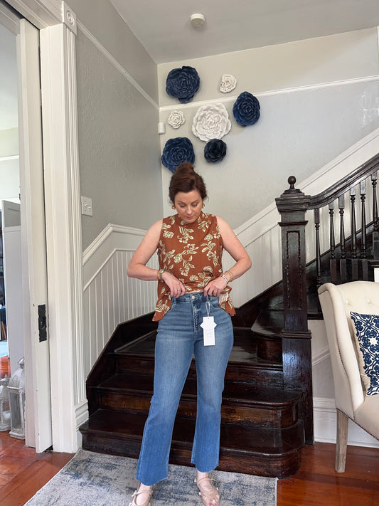 High Waist Medium Wash Jeans