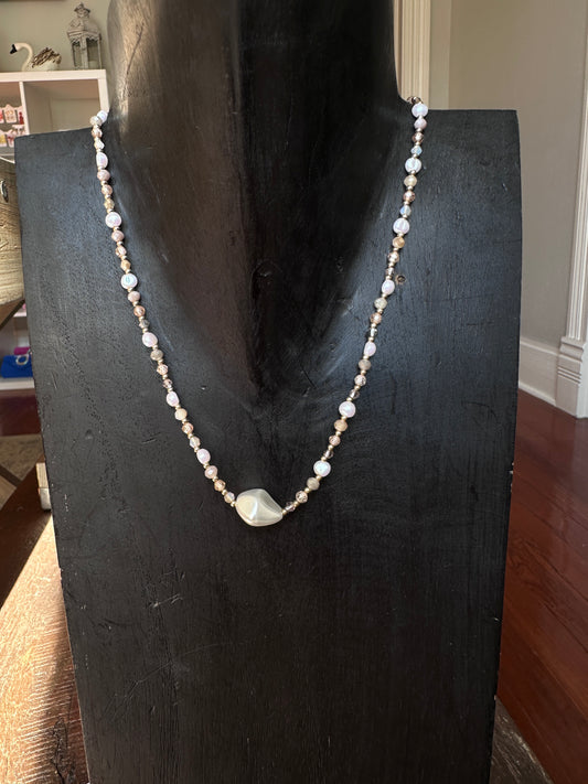 Deb pearl beaded necklace