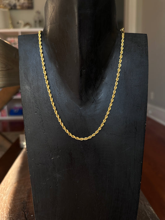 Sky gold twist necklace