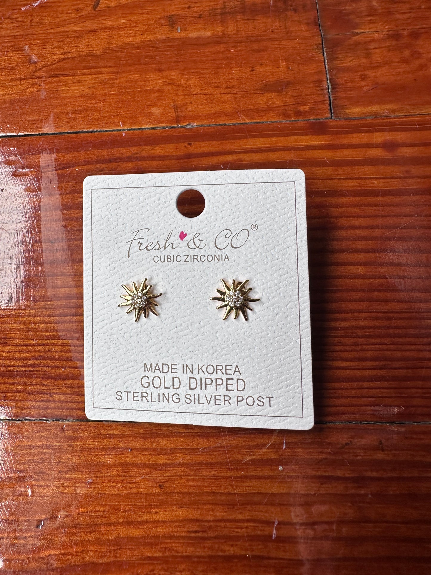 Sunburst earrings