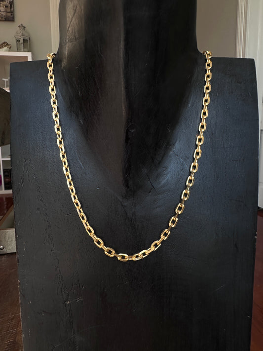 Softie gold chain link necklace