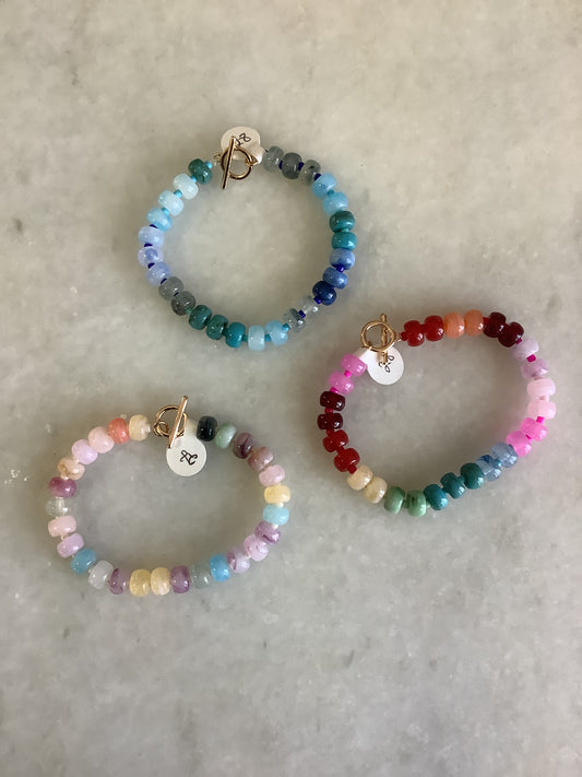 Beaded bracelets multi colored