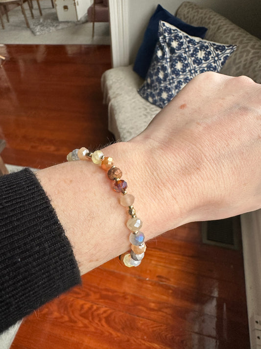 Crystal multi color bracelet