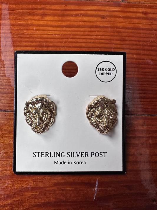 Lion earrings