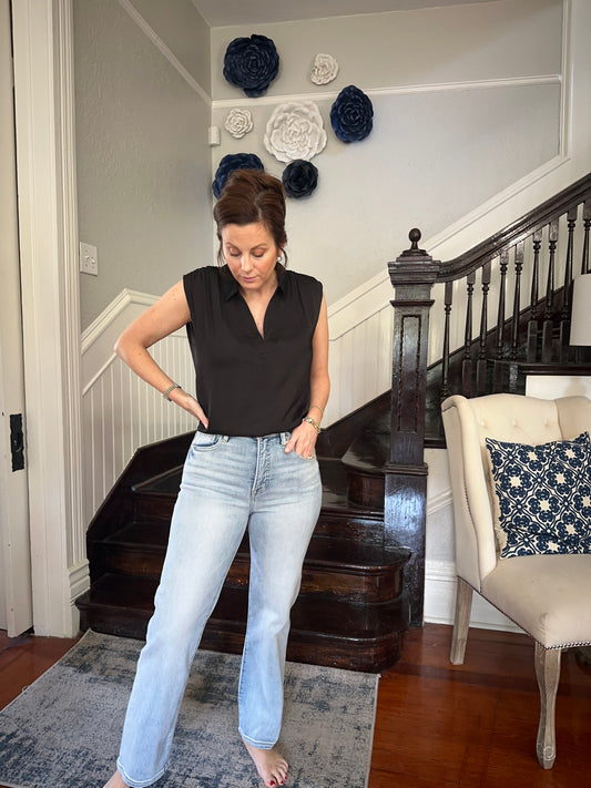 High Waist Light Wash Jeans