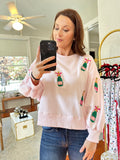 Pink champagne sweater