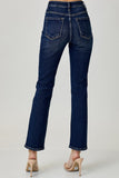 dark wash high waisted jean