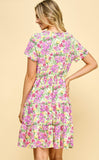 floral ruffle dress