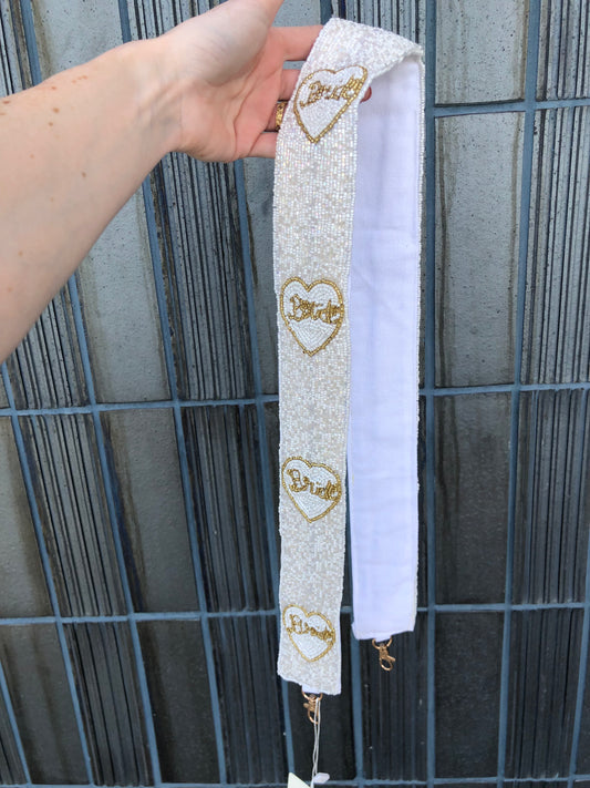 Bride Heart Purse Strap