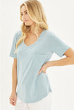 blue pocket tee